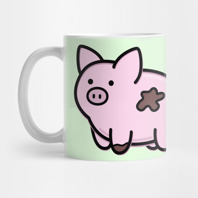 Cute Pig by happyfruitsart